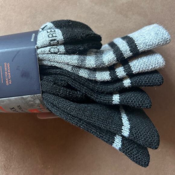 Rainforest Men's 3 Pair Wool Blend Crew Socks Year Round Temperature Control NEW - Picture 6 of 7